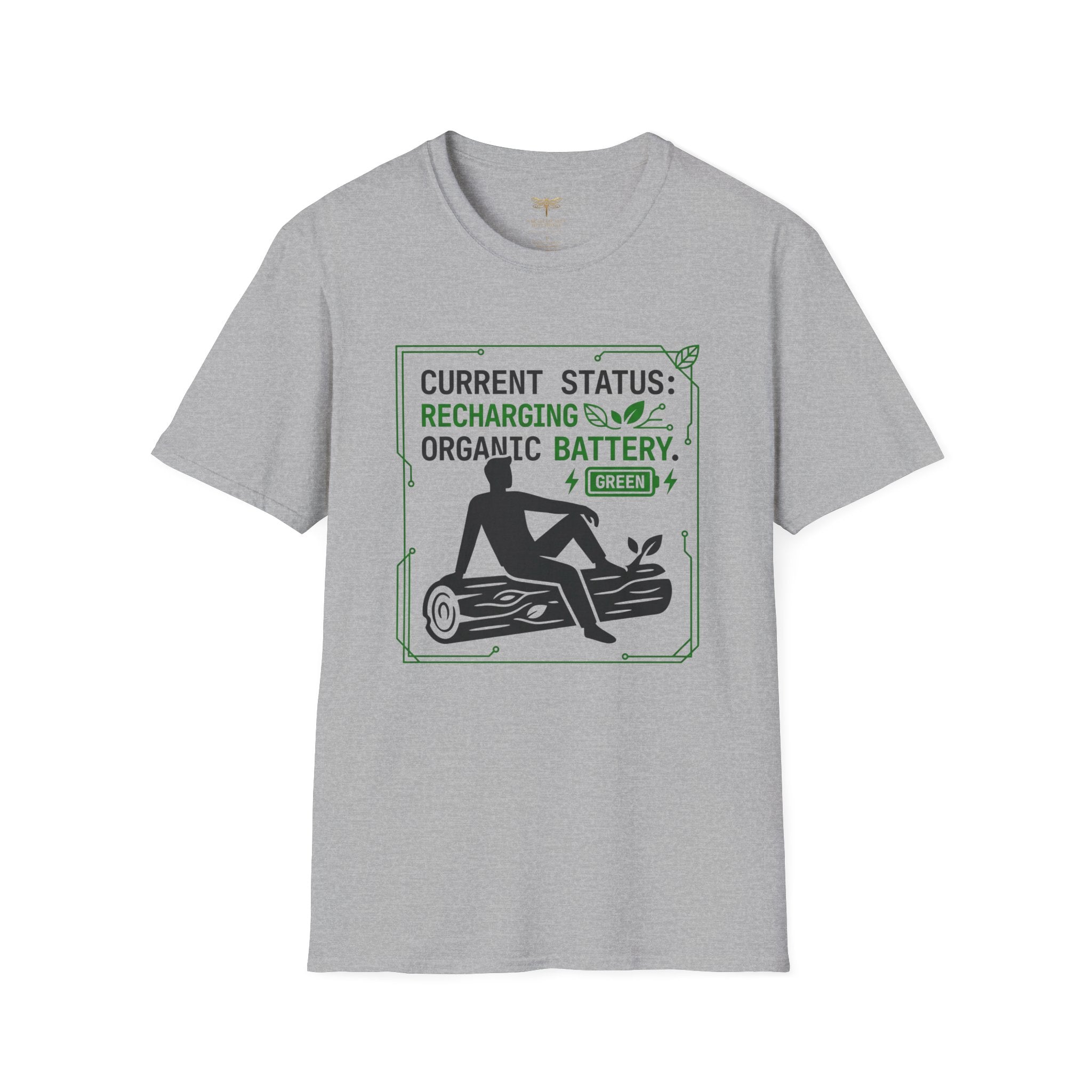 Current Status Recharging Organic Battery T-Shirt