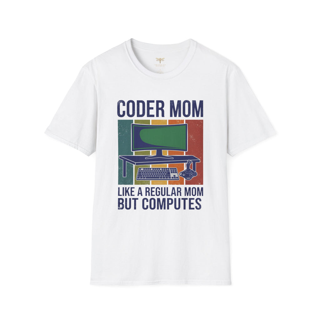 Coder Mom Like a Regular Mom But Computes T-Shirt