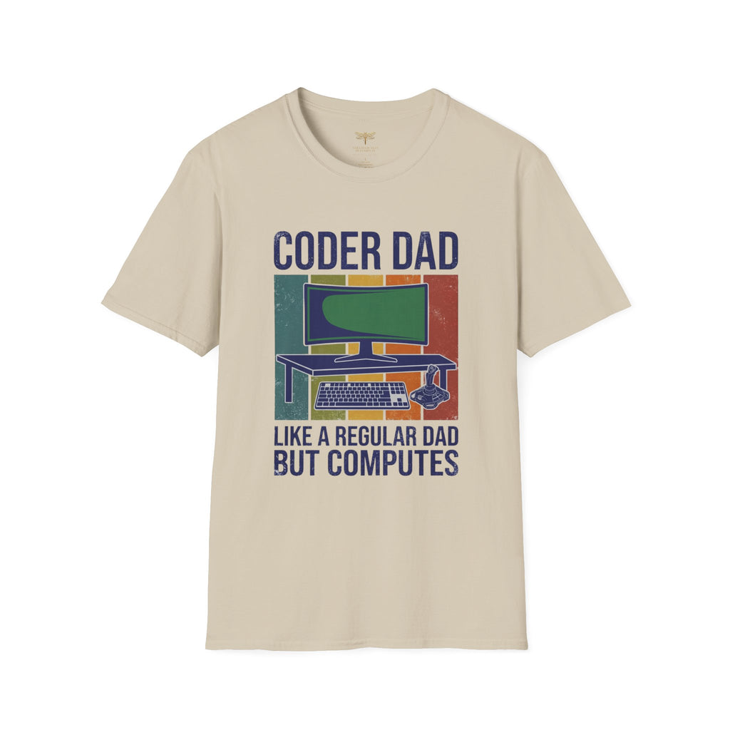 Coder Dad Like a Regular Dad But Computes T-Shirt