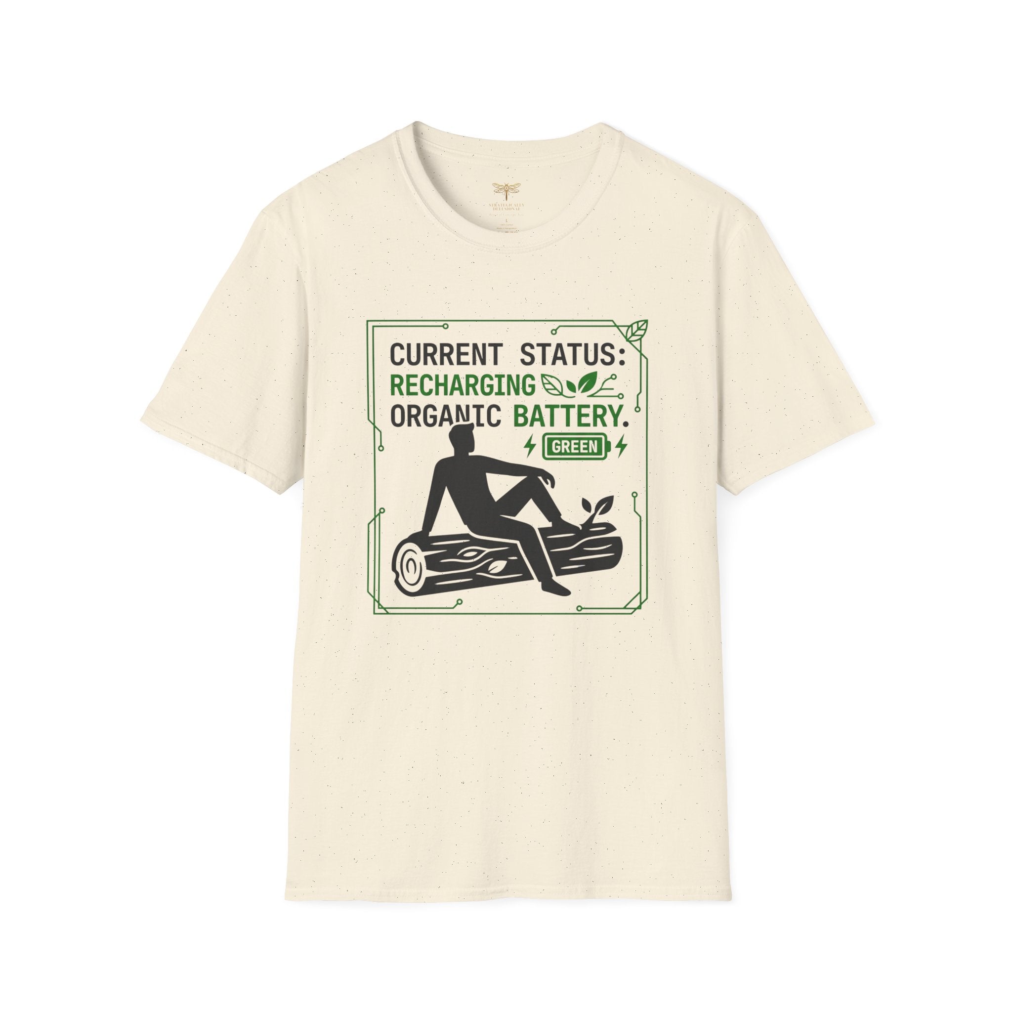 Current Status Recharging Organic Battery T-Shirt