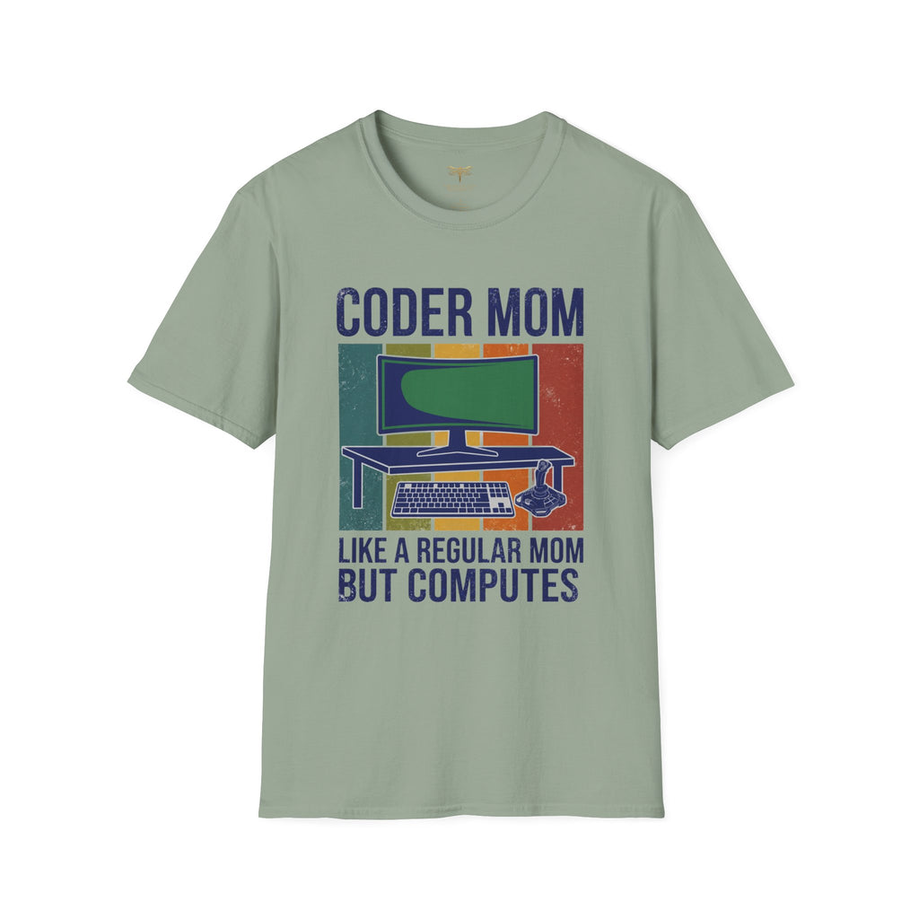Coder Mom Like a Regular Mom But Computes T-Shirt