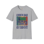Coder Dad Like a Regular Dad But Computes T-Shirt
