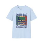 Coder Dad Like a Regular Dad But Computes T-Shirt