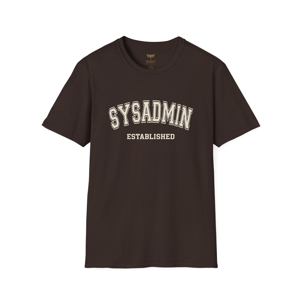 Varsity SysAdmin Established T-Shirt